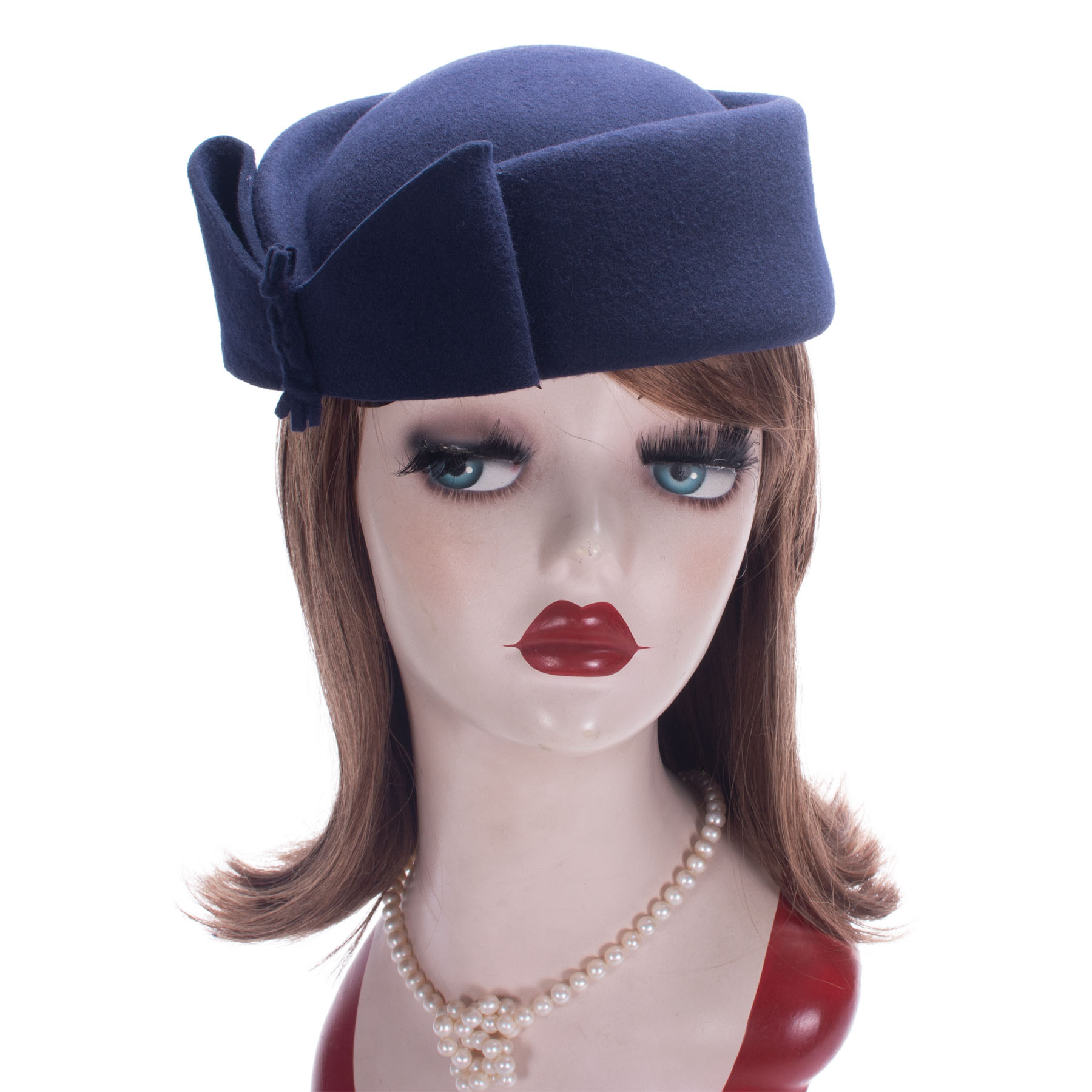 Fedora Hat Wool - Lawliet lágrima fascinator feminino vintage olhar
