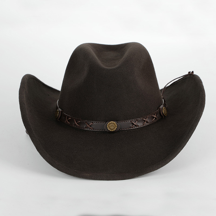 Fedora Hat Wool - X4007 Chapéu de cowboy de lã
