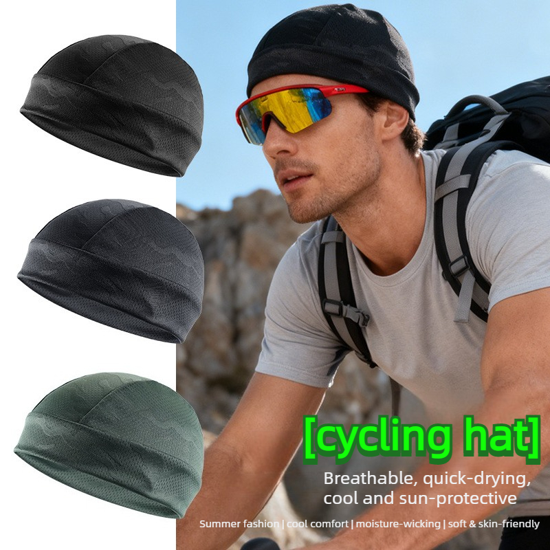 Skull Cap Helmet Liner - Touca de Verão em Seda Gelada,