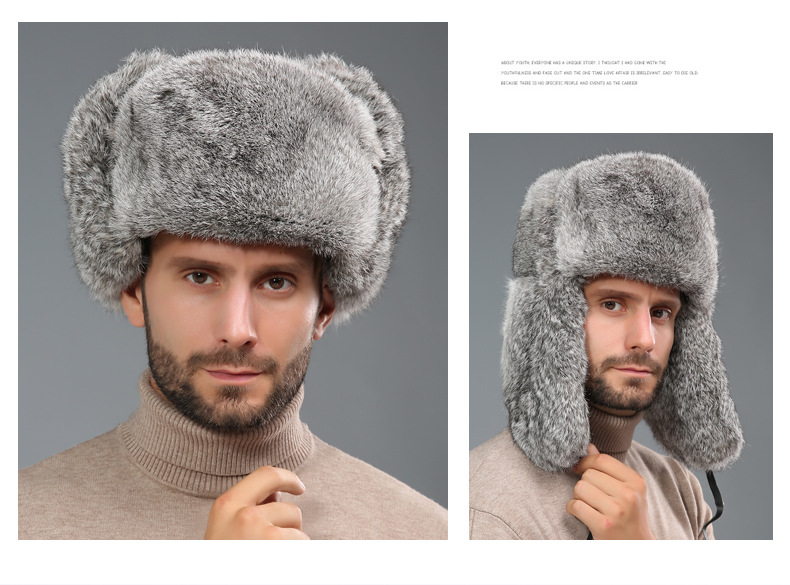 Trapper Hat Ear Flap - Chapéus bomber moda china nordeste grande