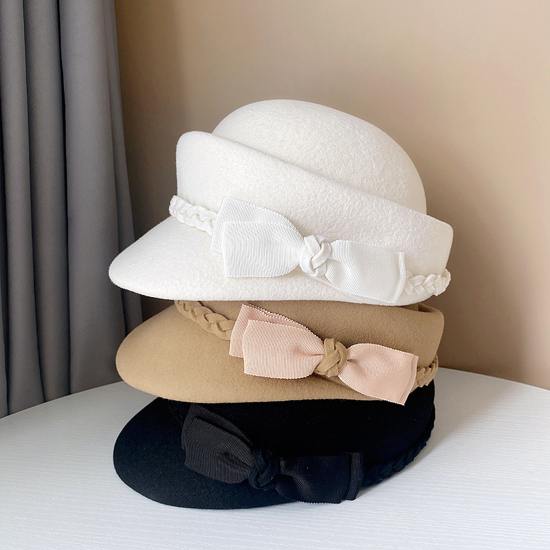 Beret French Wool - Vestido francês boina chapéu de inverno