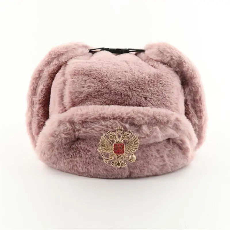 Winter Trapper Hat - Emblema soviético ushanka chapéus de bombardeiro