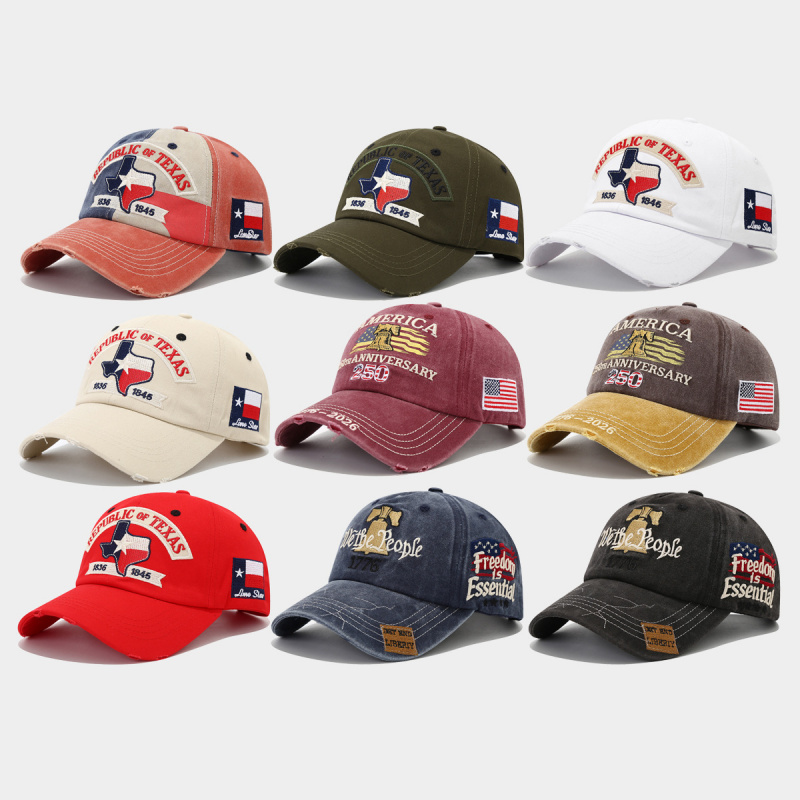 Dad Hat Cotton - Boné de Beisebol Lavado com Bordado