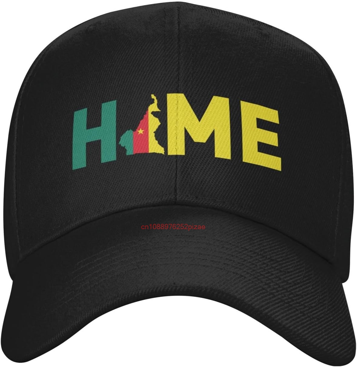 Golf Cap Dad - Camarões Mapa é Casa Chapéu Clássico