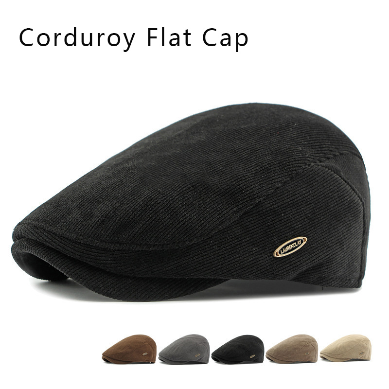 Newsboy Cap Ivy - Boné de Corduroy Unissex Estilo Britânico