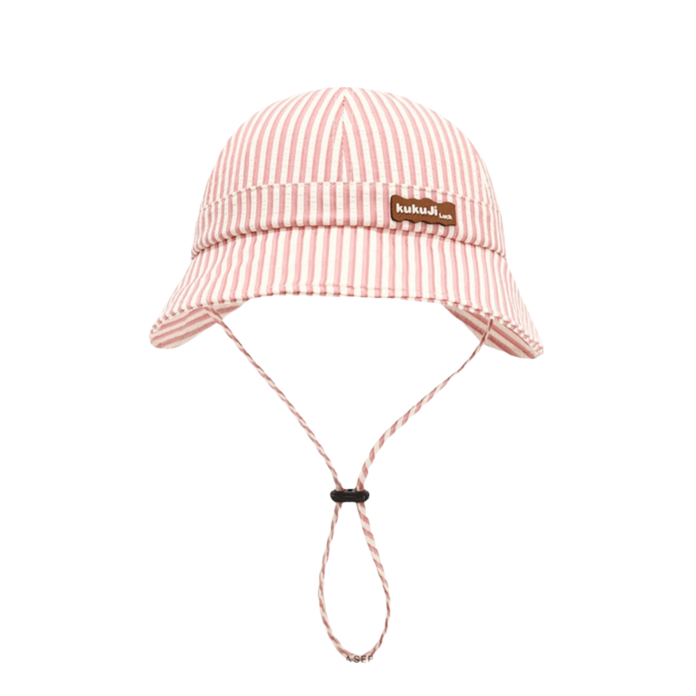 Bucket Hat Cotton - Novo Chapéu de Sol Infantil Listrado