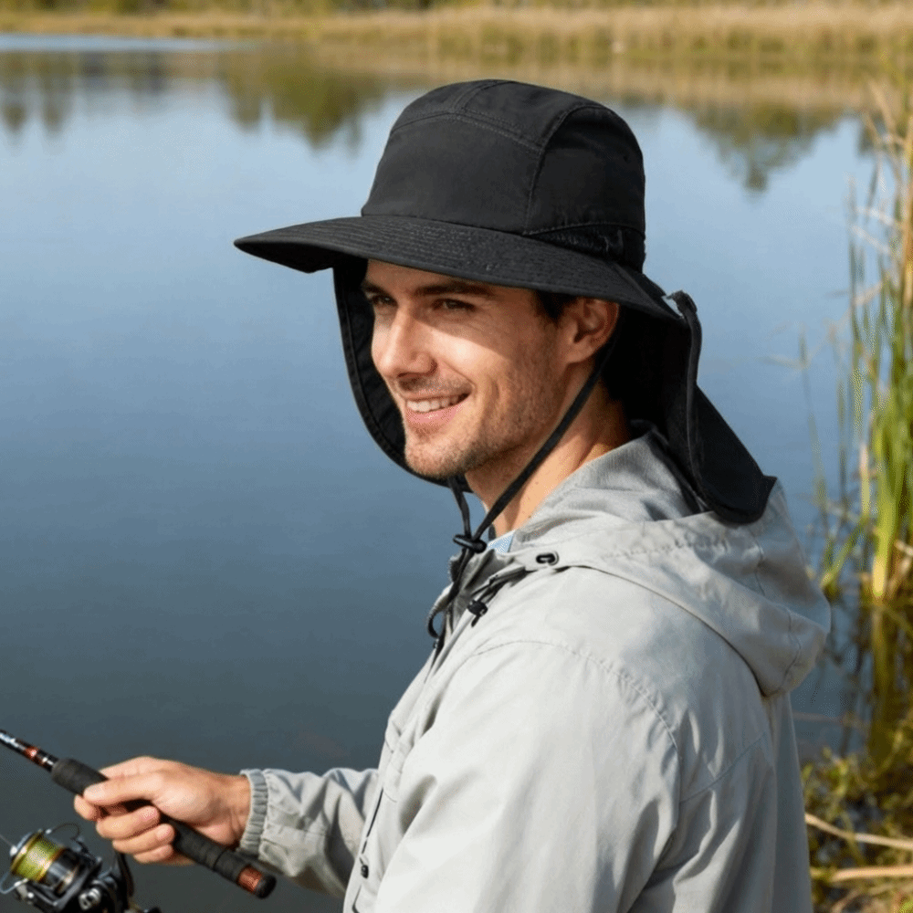 Bucket Hat Cotton - Chapéu de sol com aba larga,