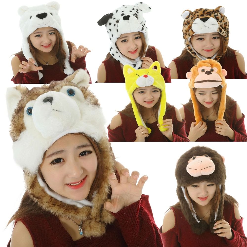 Winter Trapper Hat - Chapéu móvel de pelúcia dos desenhos