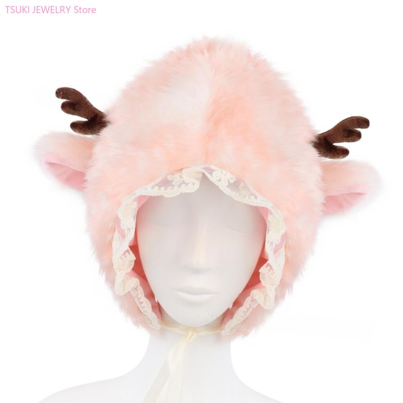 62KE Winter Warm EarFlap Cap D - Trapper Hat Ear Flap avaliação e preço