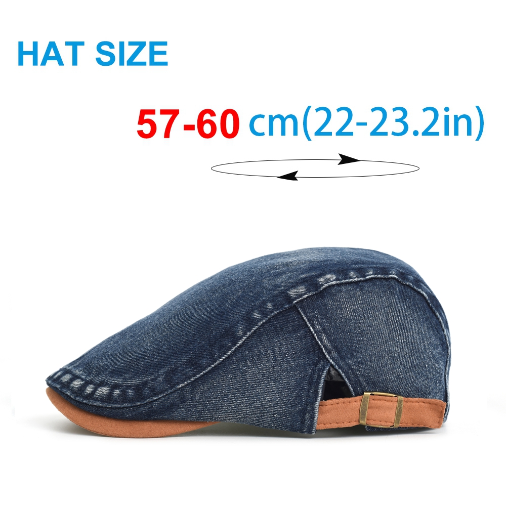 Boné Newsboy de Denim Lavado Q - Newsboy Cap Ivy avaliação e preço