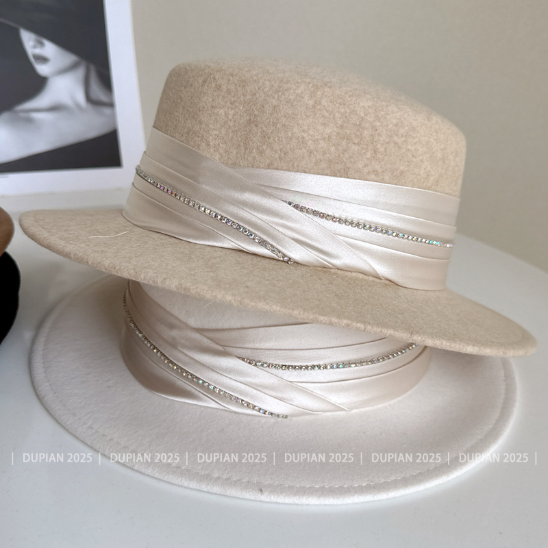High-end boutique real plissad - Fedora Hat Wool avaliação e preço