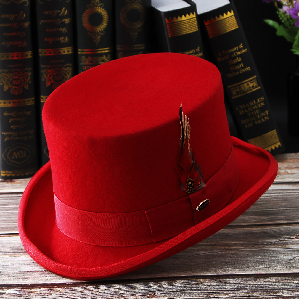 Novo chapéu masculino 100% lã  - Fedora Hat Wool avaliação e preço