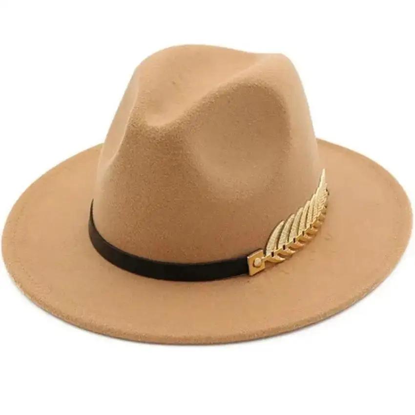 Moda simples ocasião formal ca - Fedora Hat Wool avaliação e preço