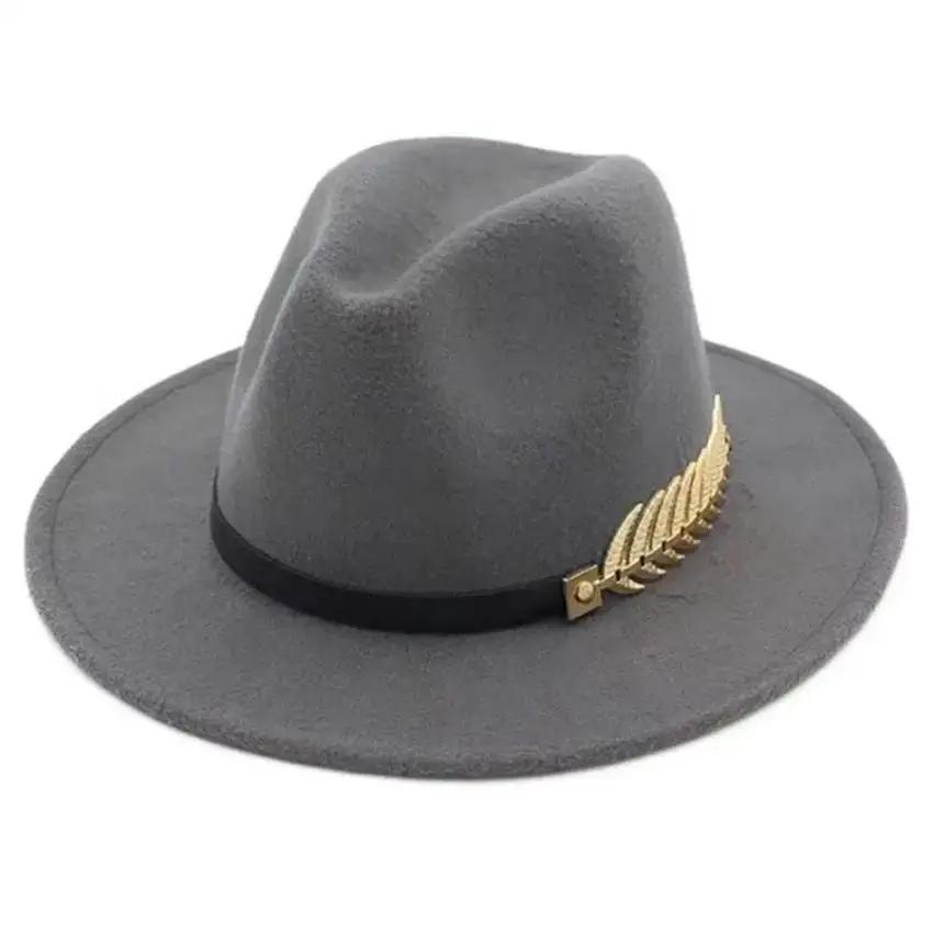 Moda simples ocasião formal ca - Fedora Hat Wool avaliação e preço
