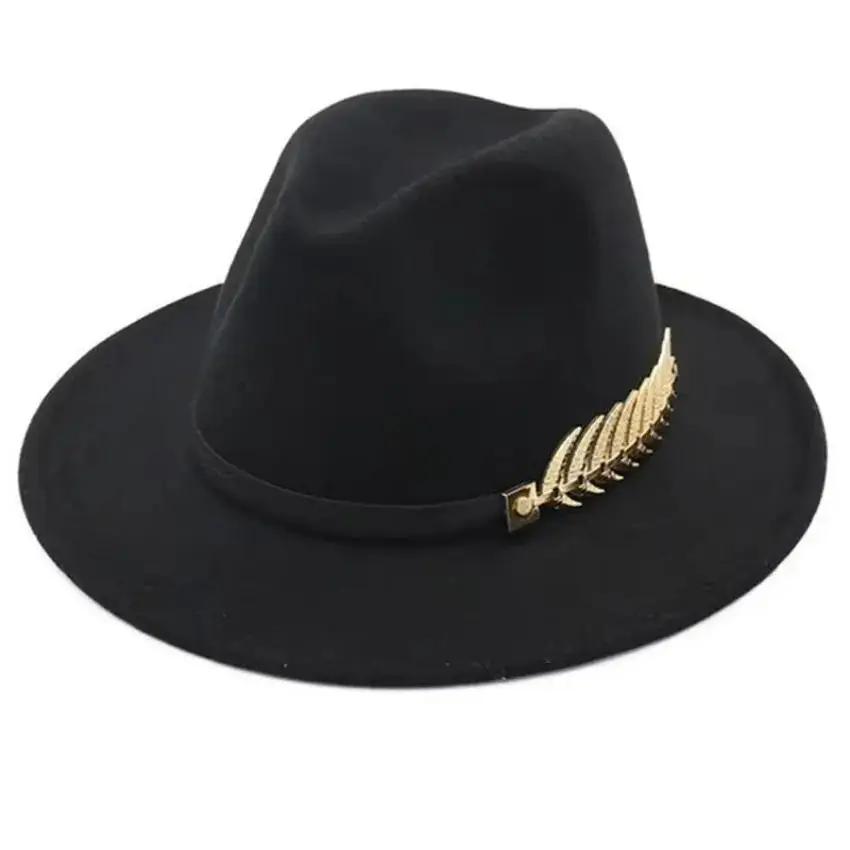 Moda simples ocasião formal ca - Fedora Hat Wool avaliação e preço
