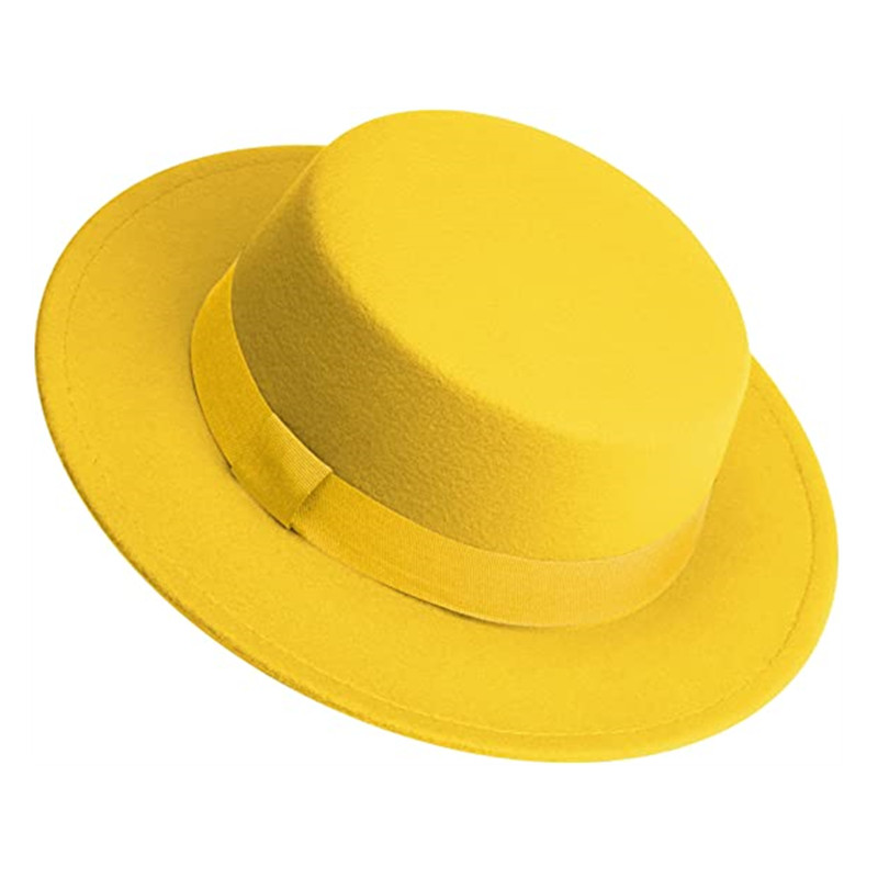 Chapéu Fedora Branco Unissex,  - Fedora Hat Wool avaliação e preço