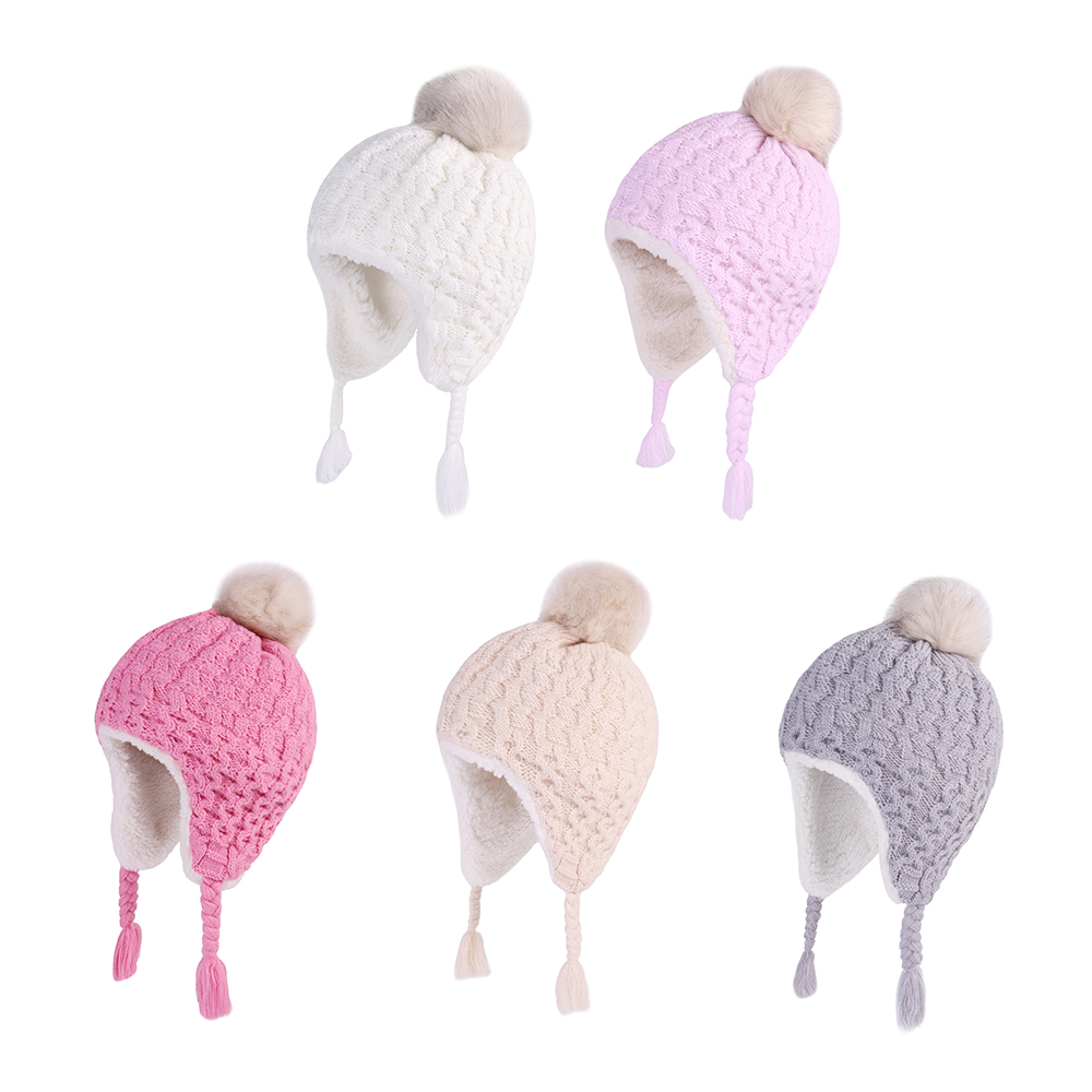 Bebê inverno malha earflap cha - Trapper Hat Ear Flap avaliação e preço