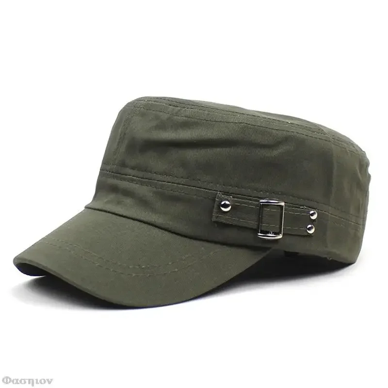 Boné de exército liso de algod - Snapback Hat Flat avaliação e preço
