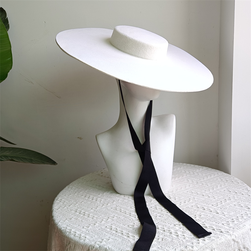 15cm lã de trigo aba larga lã  - Fedora Hat Wool avaliação e preço