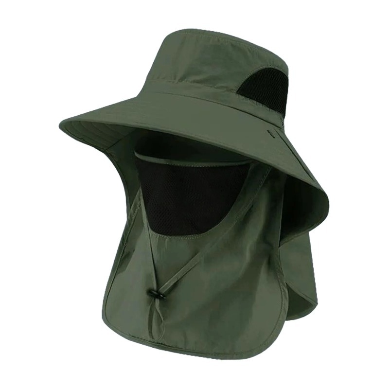Chapéu de pesca de poliéster c - Sun Hat Wide Brim avaliação e preço