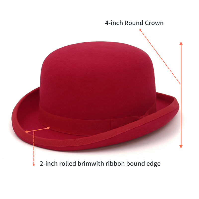 Chapéu derby de feltro de lã 1 - Fedora Hat Wool avaliação e preço