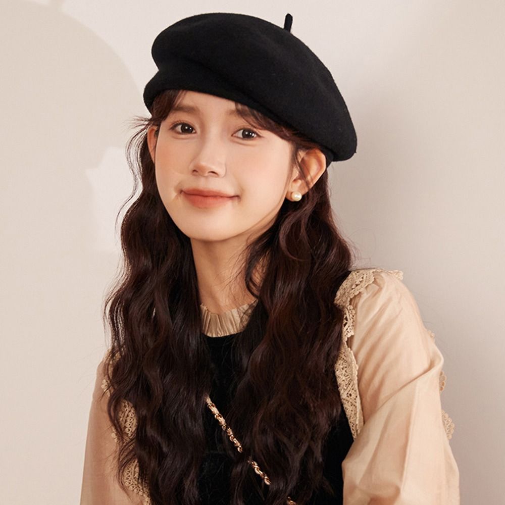 Boina de Lã Quente para Outono - Beret French Wool avaliação e preço